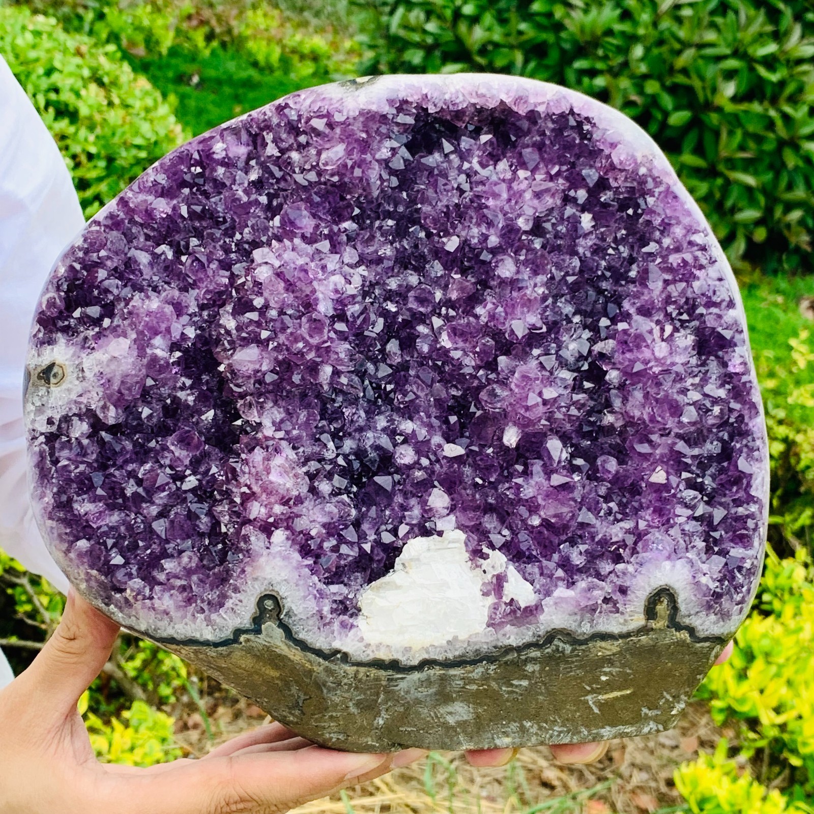17.45LB Natural Amethyst geode quartz cluster crystal specimen Healing 17.45LB Natural Amethyst geode quartz cluster crystal specimen Healing