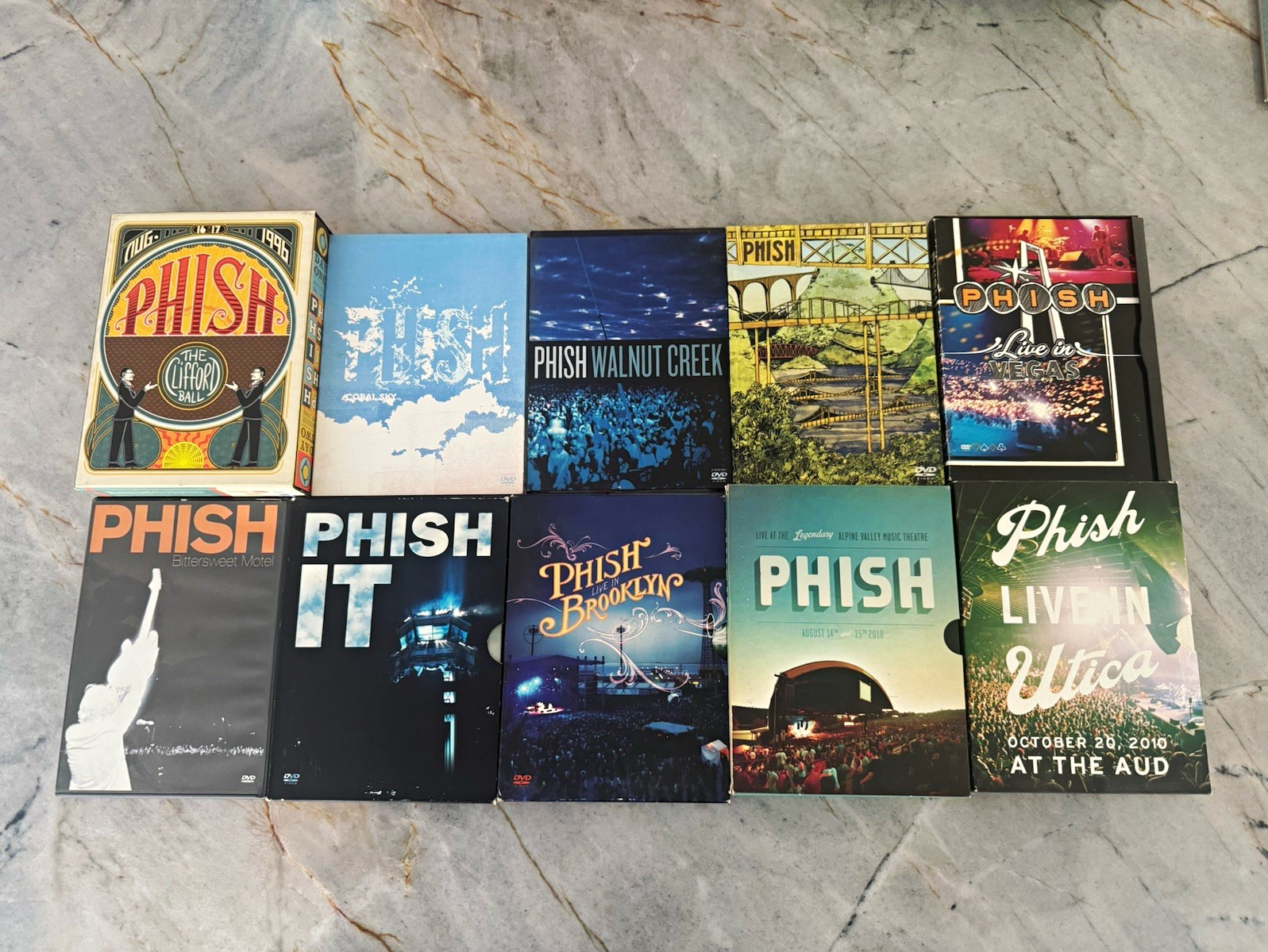Phish Lot/Collection of 10 DVD releases