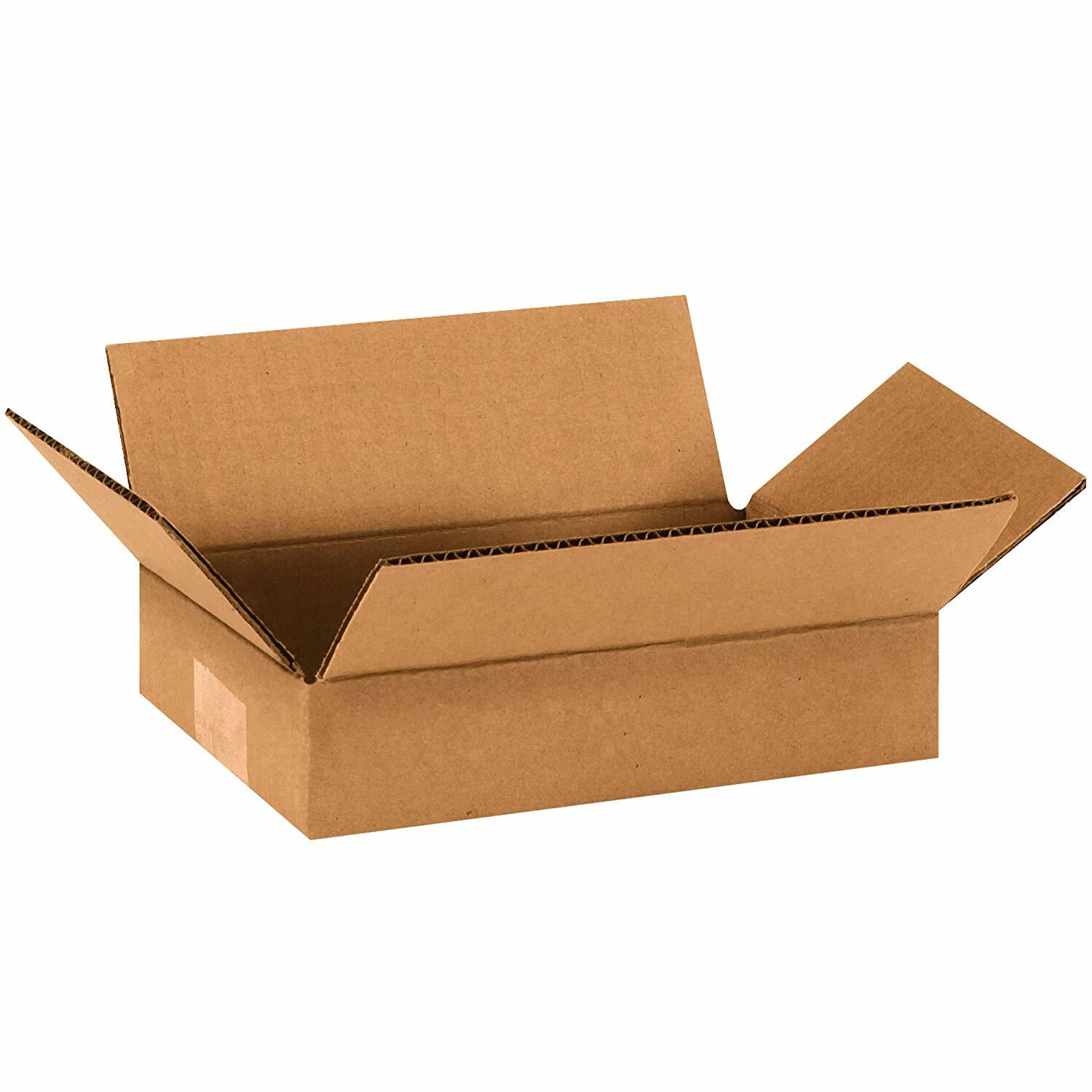 100 9x6x2 Cardboard Shipping Boxes Cartons Packing Moving Mailing Box Storage