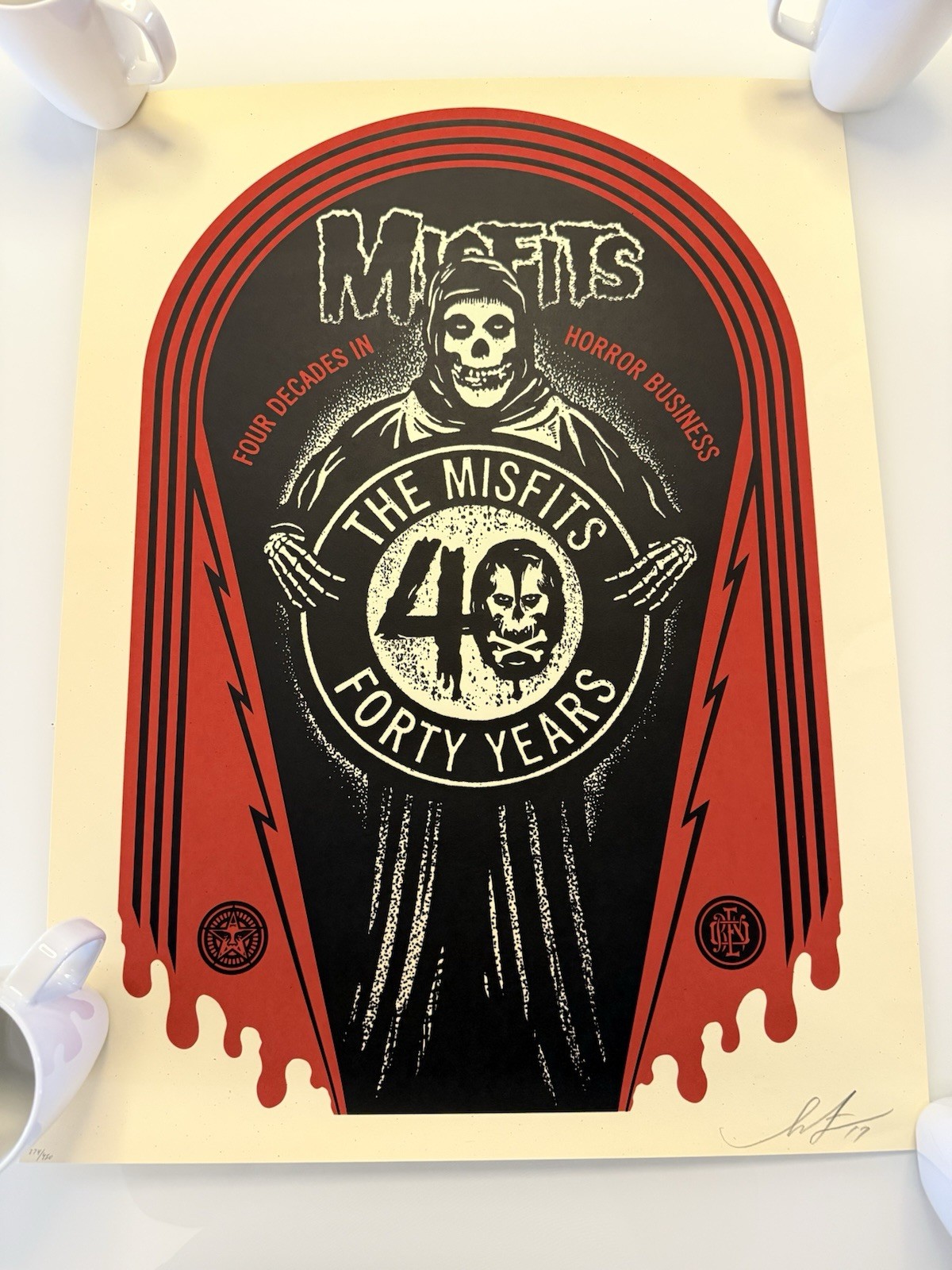 Misfits 40th Anniversary 2 Posters Variant Obey Shepard Fairey Misfits 40th Anniversary 2 Posters Variant Obey Shepard Fairey