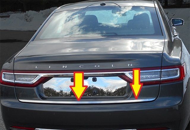 Chrome Rear Deck Trim 1PC QAA Stainless Accent FOR Lincoln Continental 17-20