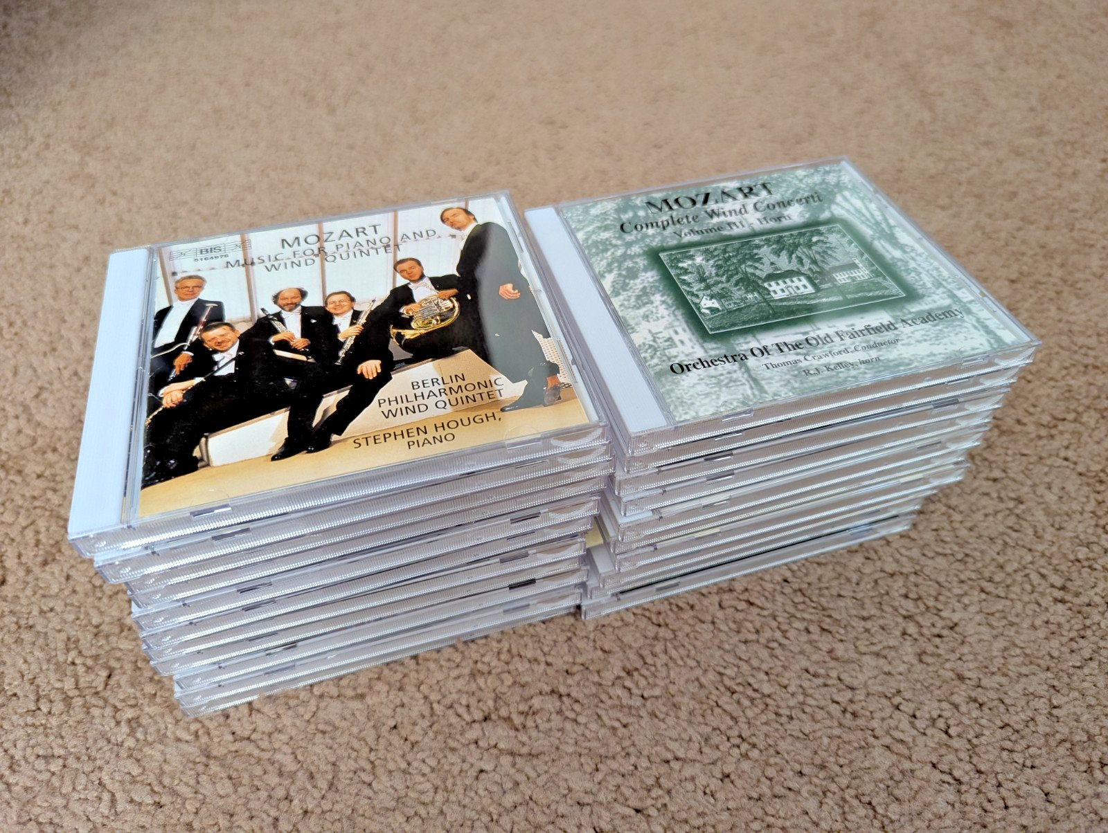 Lot of 24 Classical Music CDs - Mozart - Piano, String, Wind, Chamber, Symphonie
