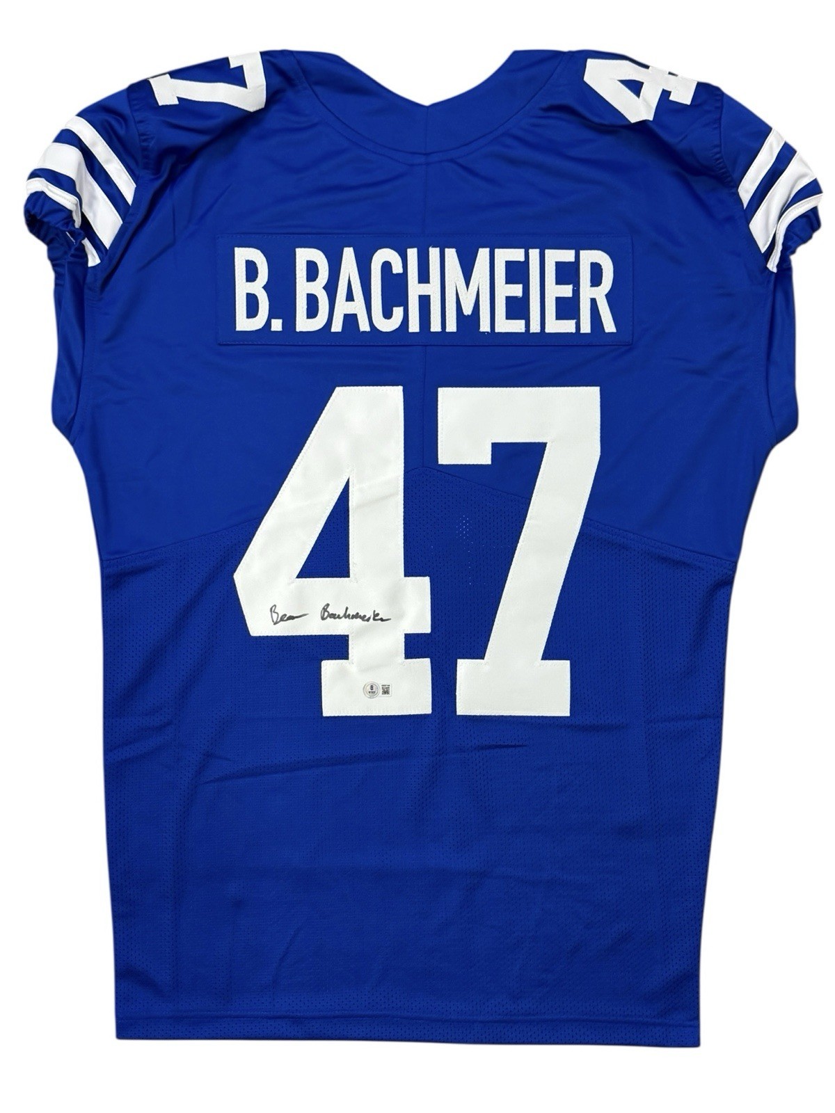 BEAR BACHMEIER BYU COUGARS SIGNED JERSEY GAME-CUT STYLE BECKETT COA BEAR BACHMEIER BYU COUGARS SIGNED JERSEY GAME-CUT STYLE BECKETT COA