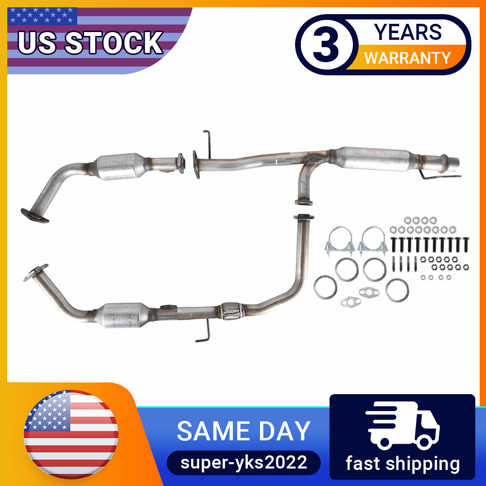 Catalytic Set + Resonator For 2000 2001 2002 Toyota Tundra 4.7L V8 EPA Approved