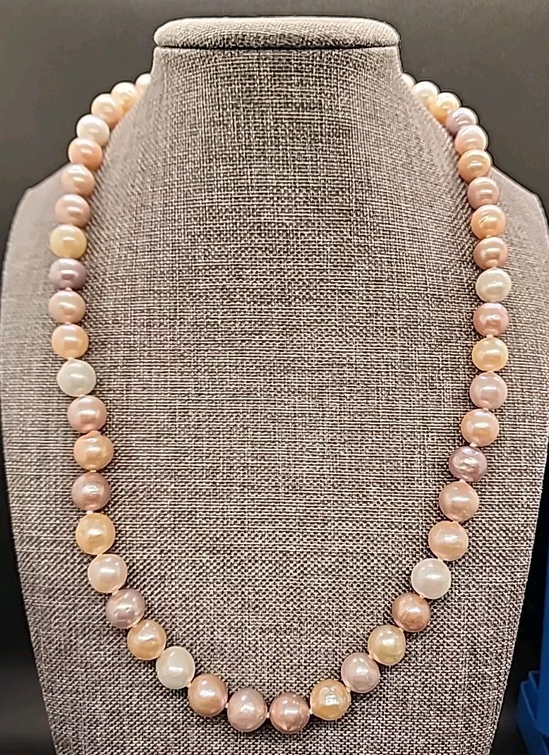 Genusis™ Multi-Color Cultured 8-9MM Freshwater Pearl Rhodium/Silver 20\