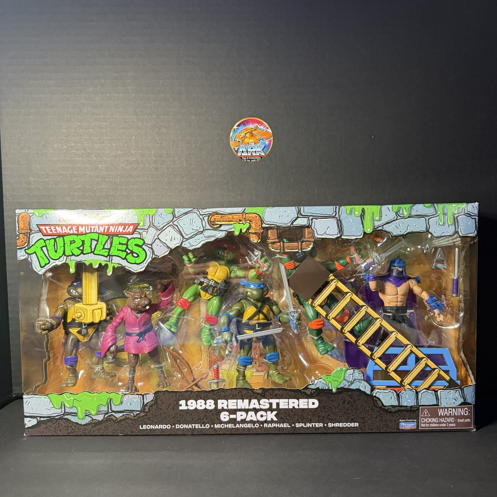 NIB - Teenage Mutant Ninja Turtles 1988 Remastered 6 Pack Playmates TMNT