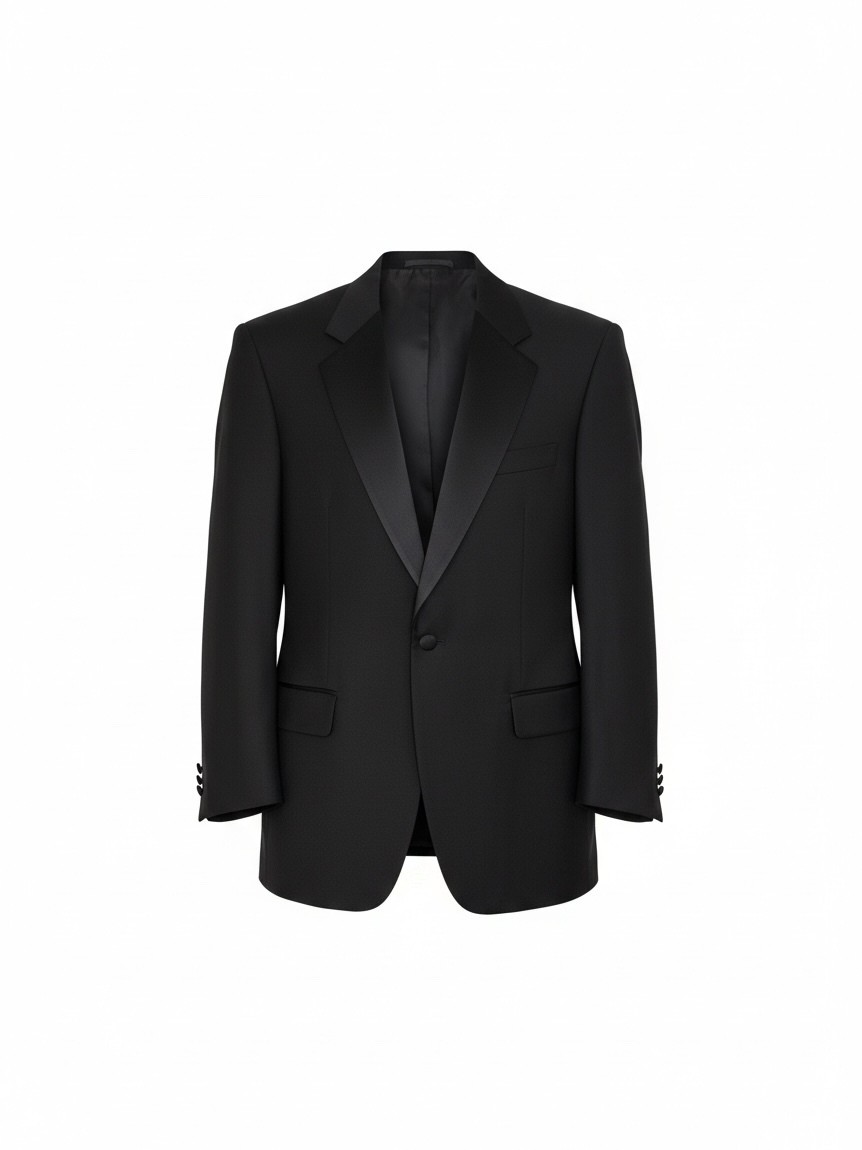 NWT Jos. A. Bank Tuxedo Jacket 40S Black 100% Wool Satin Lapel Formal Old Money