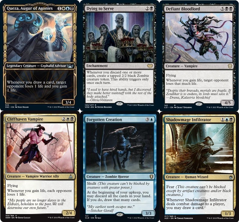 MTG Commander EDH Queza, Augur of Agonies 100 Cards Custom Deck - NM