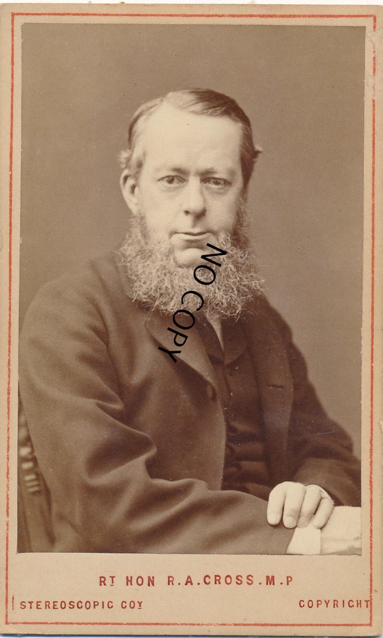 Antique CDV Portrait - Rt Hon R.A. Cross M.P. circa 1870-1880 X93