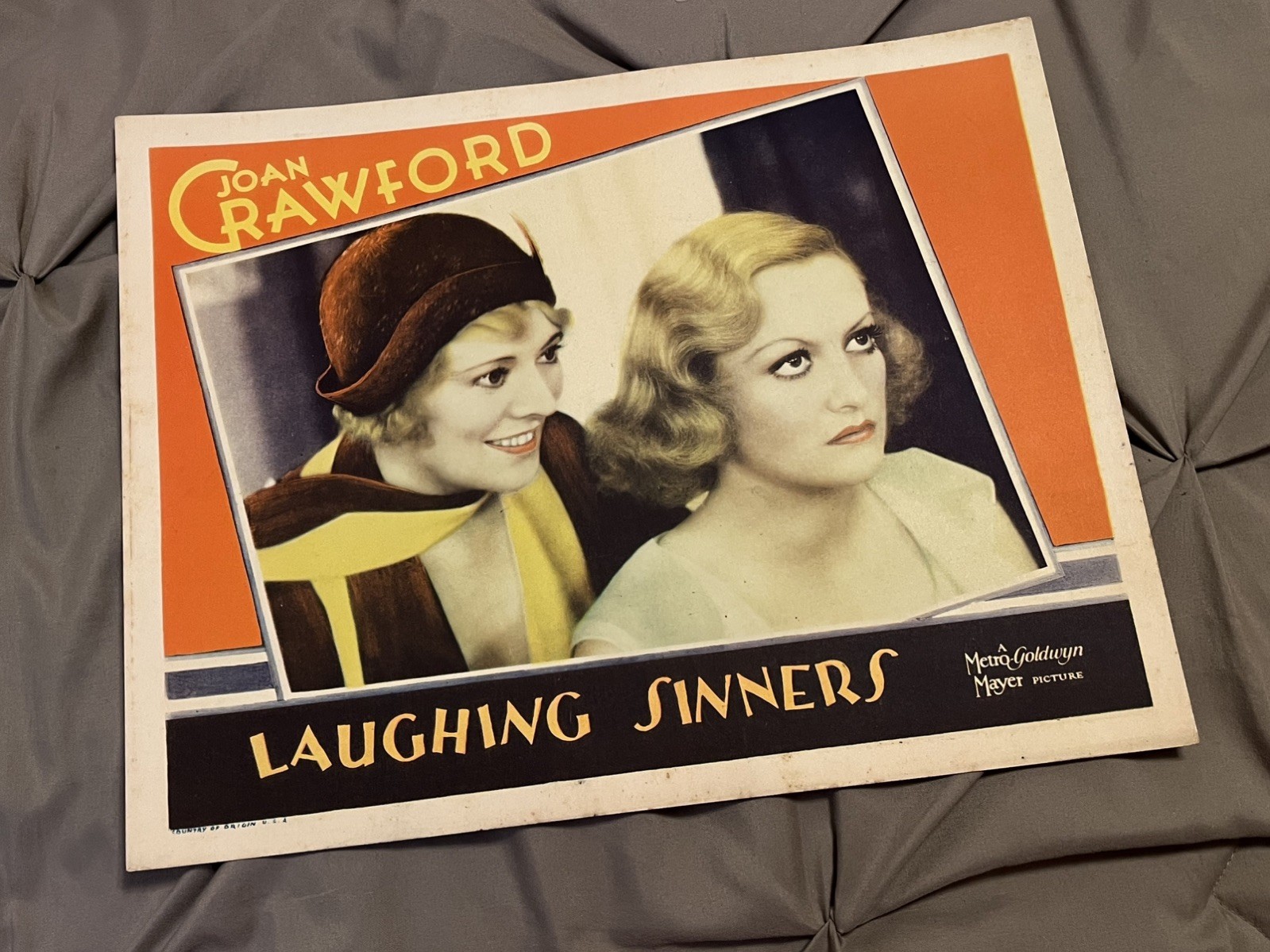 1931 Laughing Sinners Original 11x14 Lobby Card Joan Crawford
