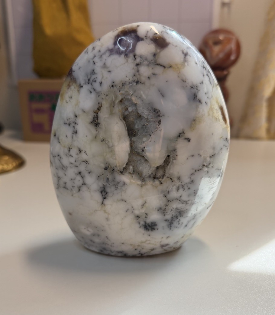 Large Dendritic Opal Freeform 1014g 2.24lb Druzy Crystal Agate Display Stone