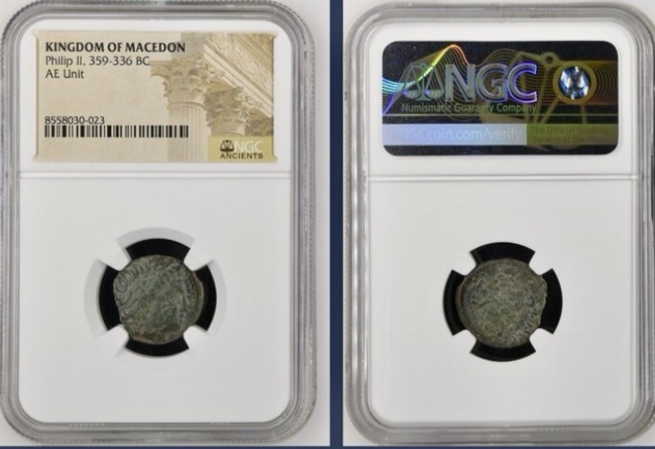 359BC-336BC Greek Ancient Kingdom of Macedon NGC Genuine Coin Philip II Apollo