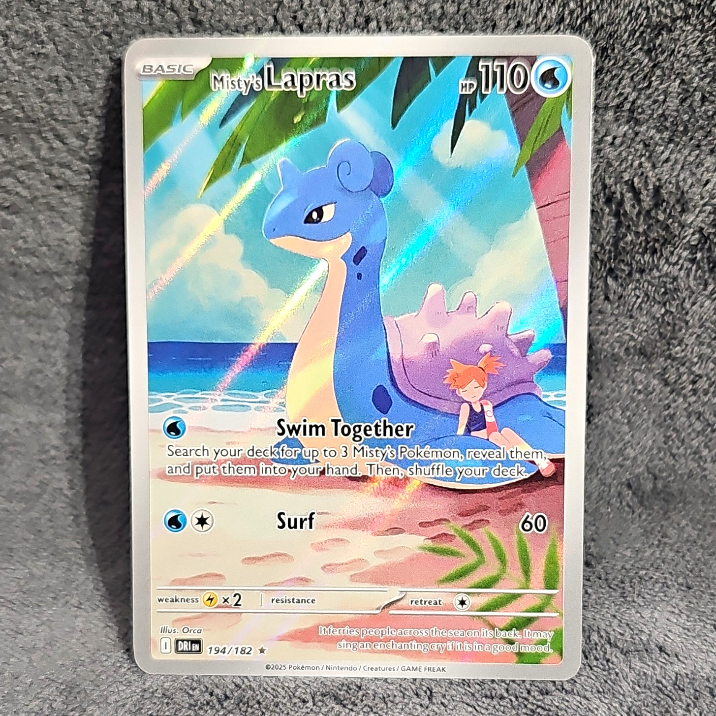 The Pokémon Company Misty\'s Lapras 194/182 Sv10 IR Holo EN 110HP The Pokémon Company Misty\'s Lapras 194/182 Sv10 IR Holo EN 110HP