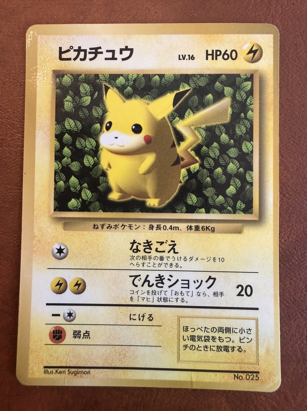 HP Ivy Pikachu Coro Coro Promo Glossy Ken Sugimori Japanese Pokemon Card 1996