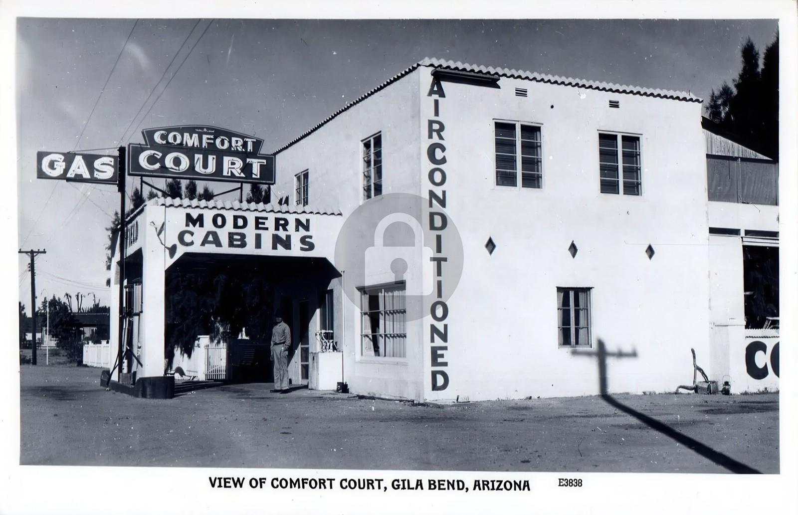 c1940\'s View of Comfort Court Cabins Gila Bend AZ Arizona AZ Photo Postcard COPY c1940\'s View of Comfort Court Cabins Gila Bend AZ Arizona AZ Photo Postcard COPY