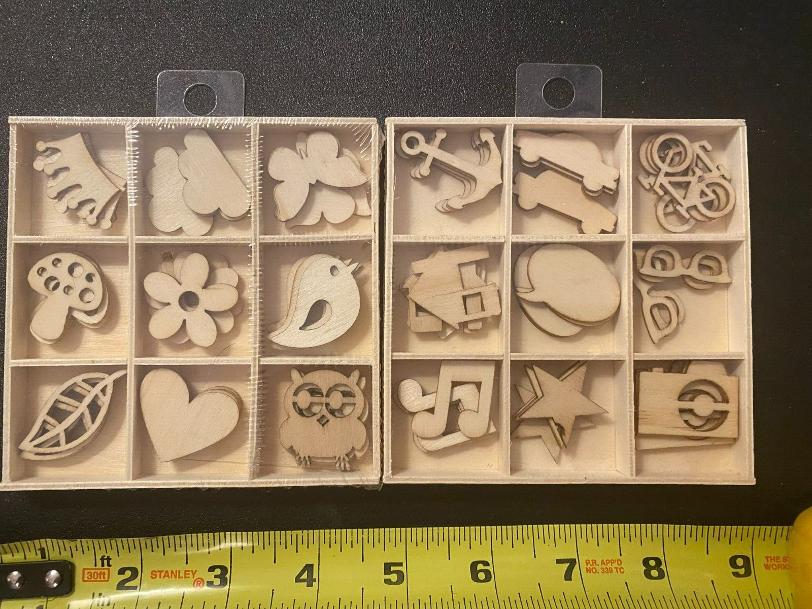 72 pieces Miscellaneous Wooden Craft Items 72 pieces Miscellaneous Wooden Craft Items