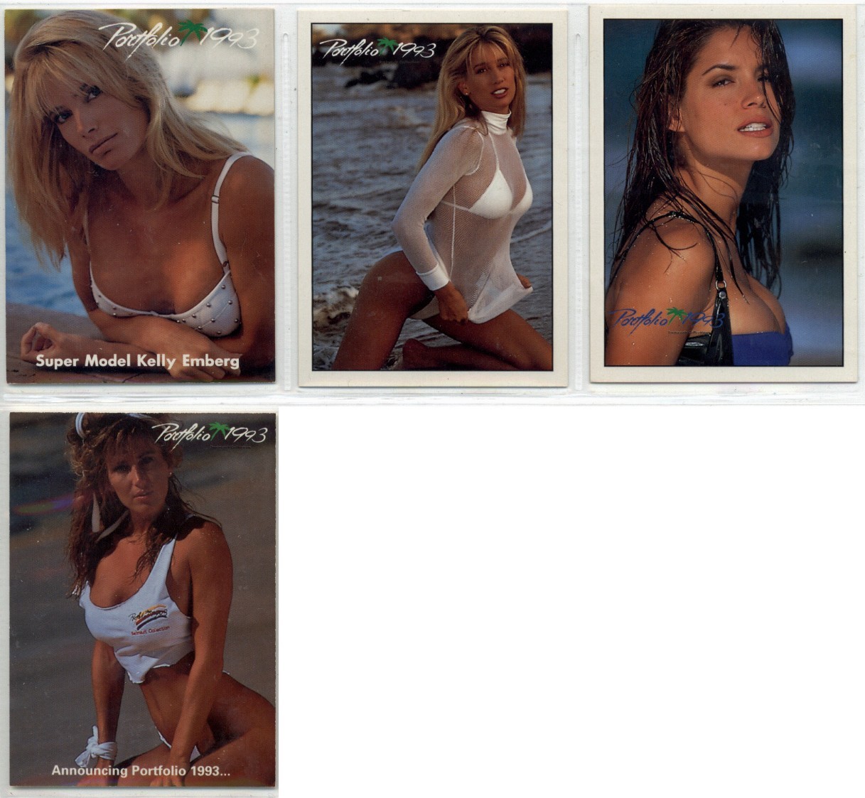 Portfolio 1993 - promo card lot - 4 cards