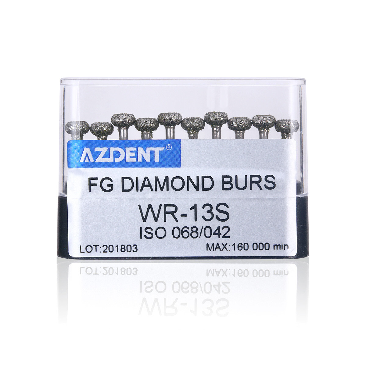 1-100X AZDENT Dental Diamond Burs Set FG Drills Burs for High Speed Handpiece