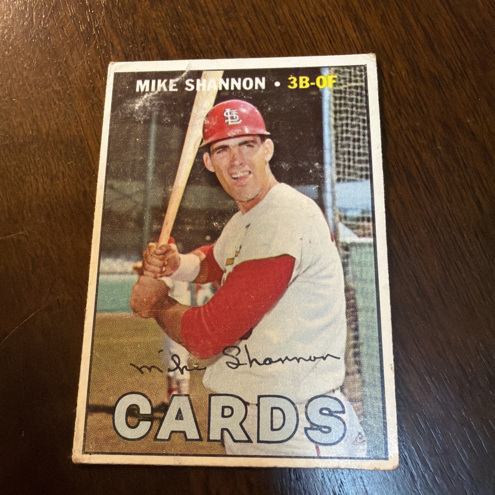 1967 Topps Mike Shannon VG/EX #605 High Number Short Print St. Louis Cardinals