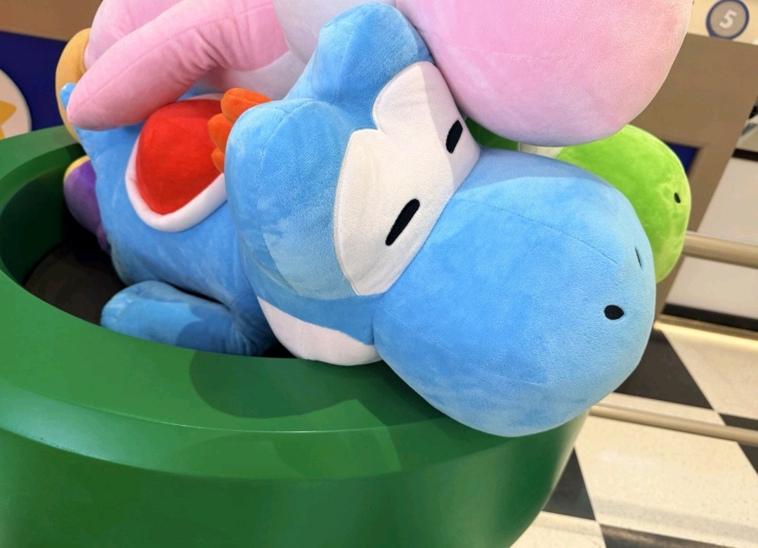 NWT Large Blue Yoshi Plush Body Pillow Nintendo Universal Epic Universe NWT Large Blue Yoshi Plush Body Pillow Nintendo Universal Epic Universe