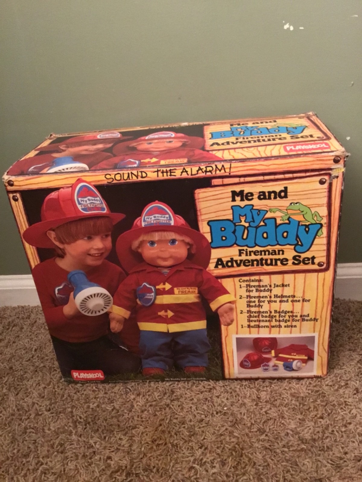Vintage 1980s Playskool Me & My Buddy Fireman Adventure Set Complete Rare Vintage 1980s Playskool Me & My Buddy Fireman Adventure Set Complete Rare