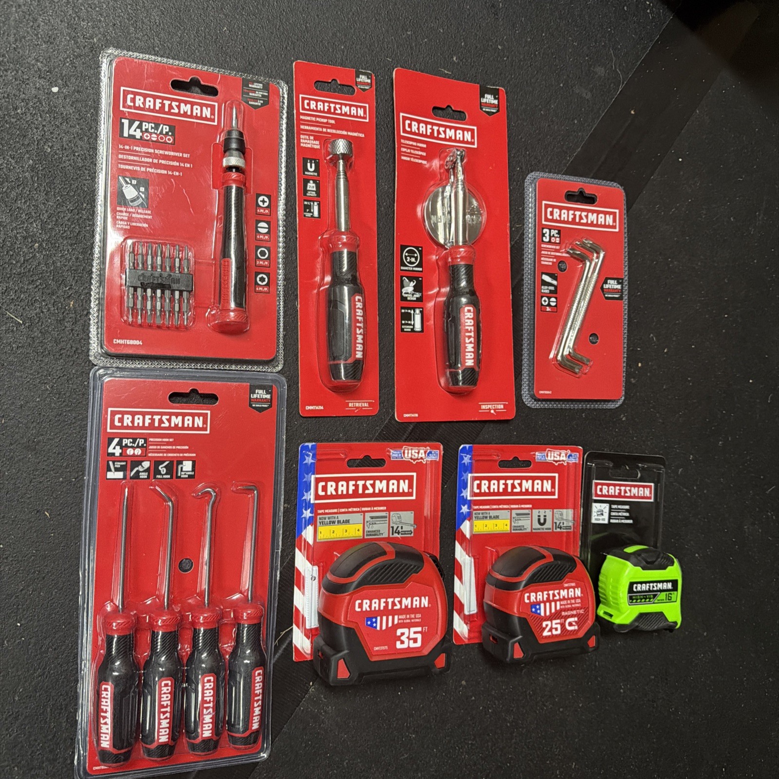 Craftsman Hand Tool Lot Of 8 Tools Brand New With Tags