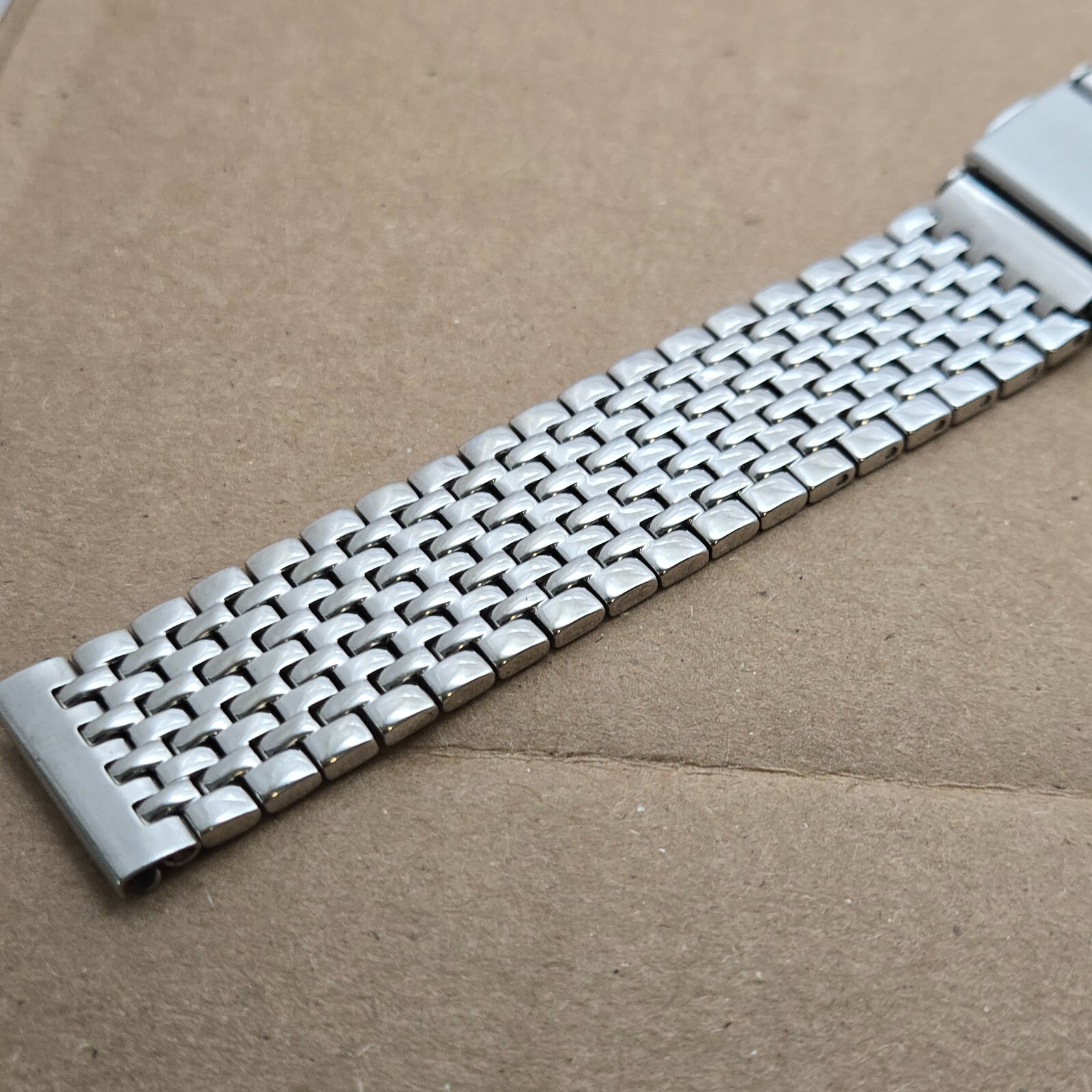 beautiful stainless steel watch bracelet/watch band 18mm Beads of rice