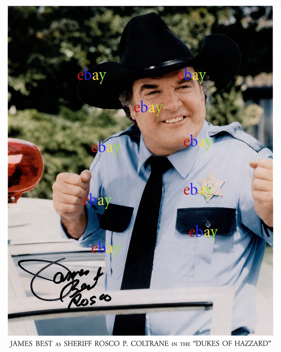 James Best Dukes Of Hazzard Rosco Autographed Signed 8x10 Photo Reprint