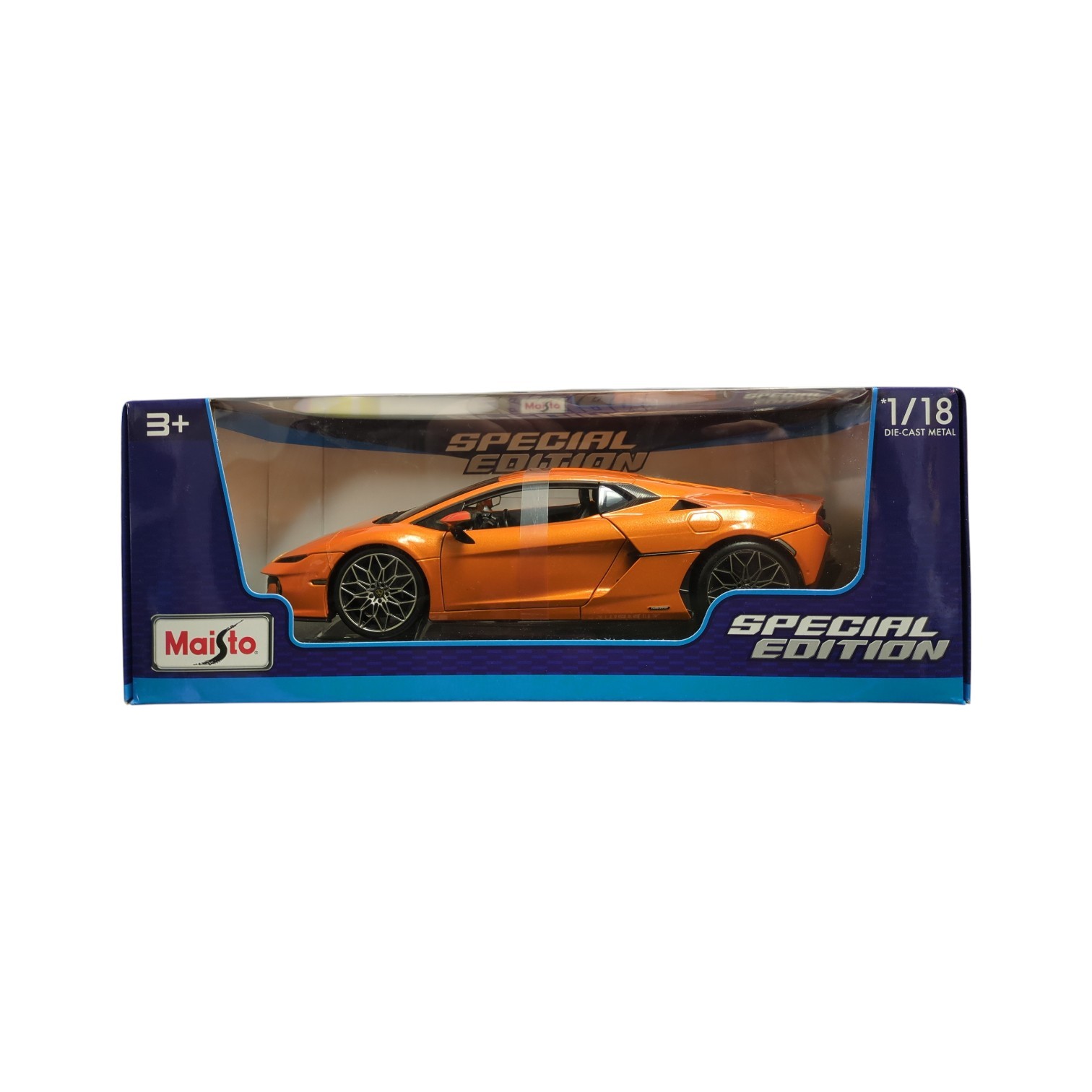 Maisto Special Edition 1/18 Die-Cast Metal Lamborghini Temerario, Orange