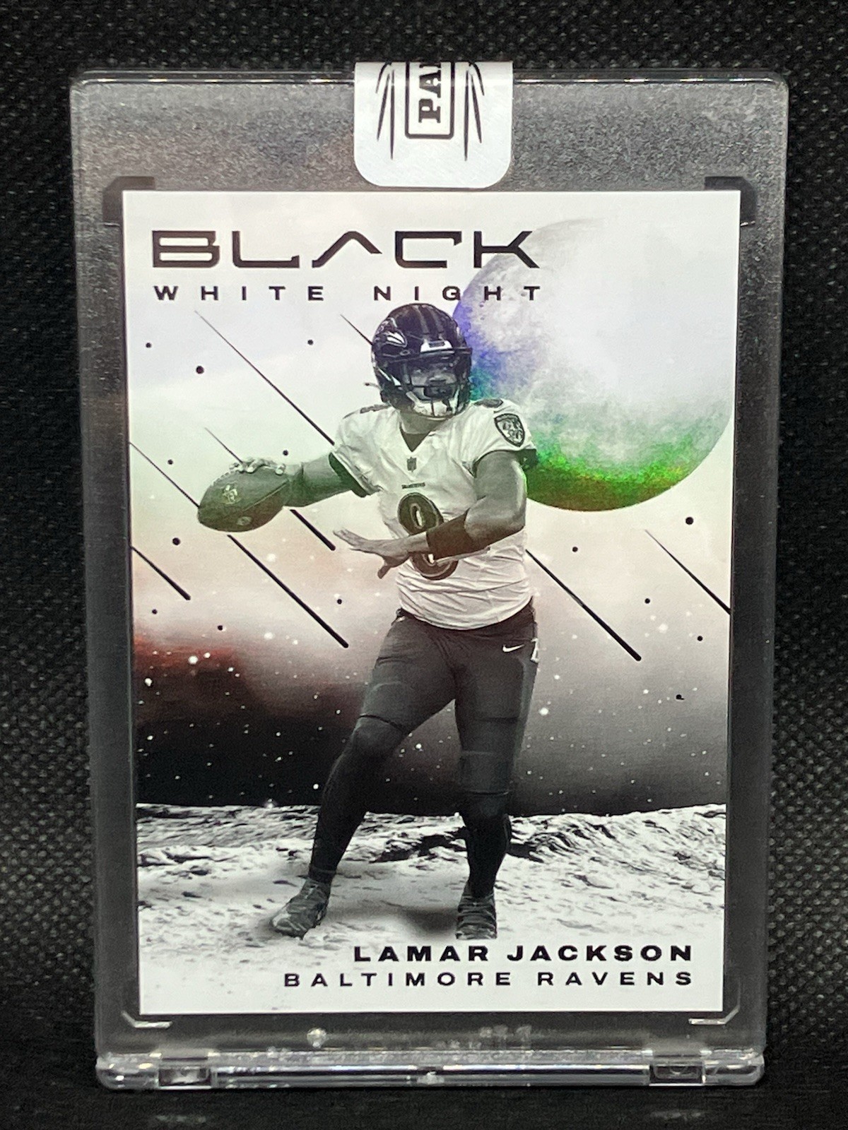 2023 Panini Black LAMAR JACKSON White Night SSP Case Hit SEALED Ravens #WN-2 2023 Panini Black LAMAR JACKSON White Night SSP Case Hit SEALED Ravens #WN-2