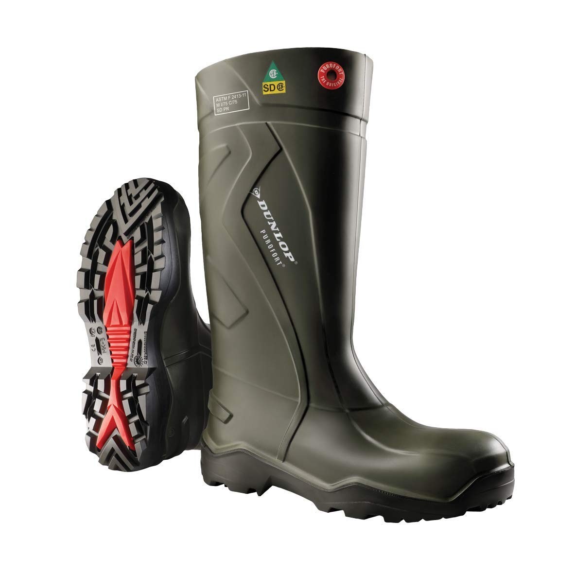 Dunlop Purofort Full Safety Boot Dark Green
