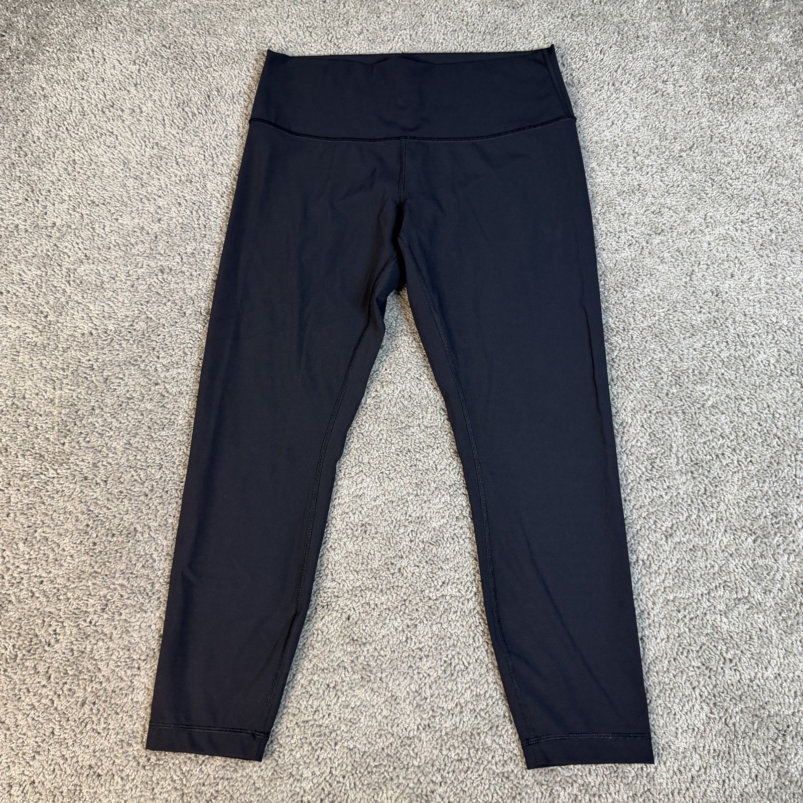 Lululemon Wunder Under High Rise Tight Womens 12 Black Pull On Luxtreme