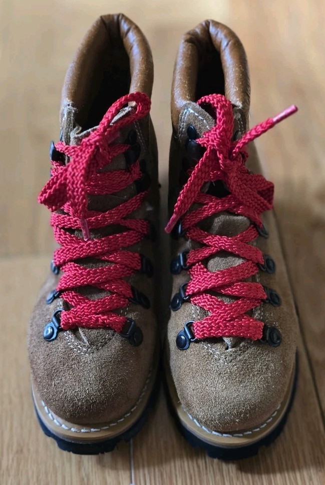 Vintage 70s 80s NOS JC Penney Brown Suede Leather Hiking Mountain Boots 6.5...
