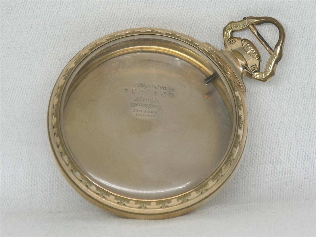 VINTAGE HAMILTON 16S RAILROAD BOC GOLD FILL POCKET WATCH CASE, 992, 992B, 950