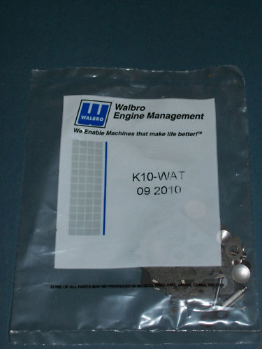 GENUINE WALBRO CARBURETOR REPAIR KIT # K10-WAT GENUINE WALBRO CARBURETOR REPAIR KIT # K10-WAT