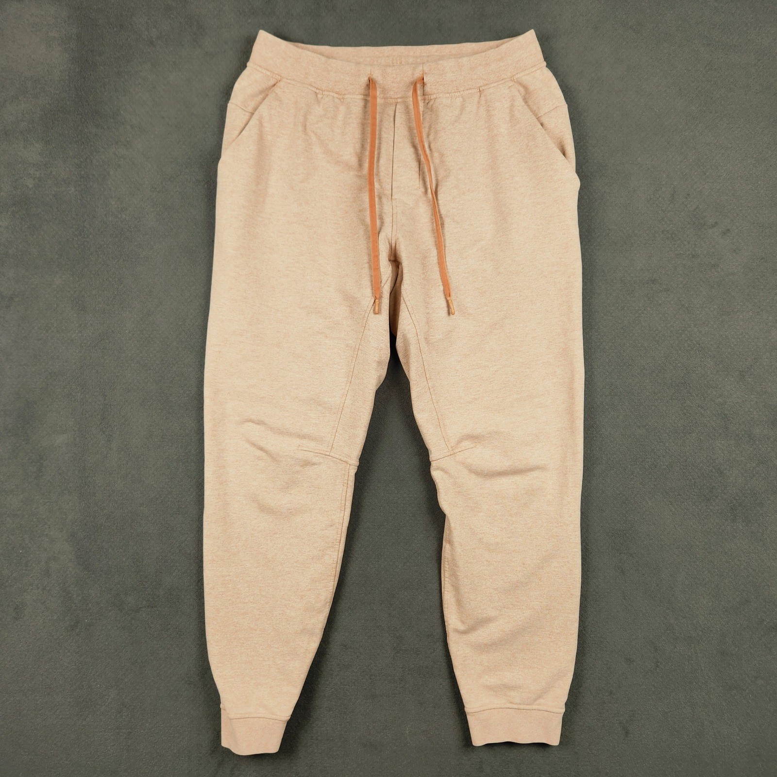 Lululemon City Sweat Jogger Mens Large Peach Heathered French Terry Pants
