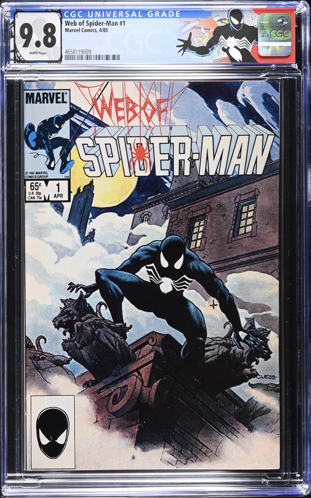 WEB OF SPIDER-MAN #1 (1985) CGC 9.8 NM/Mint🕷️ Iconic Charles Vess Cover WEB OF SPIDER-MAN #1 (1985) CGC 9.8 NM/Mint🕷️ Iconic Charles Vess Cover