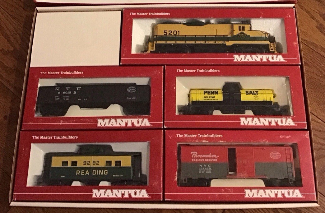 Mantua HO Reading Freight Express Set #931-414 In Original Boxes W/liners Mantua HO Reading Freight Express Set #931-414 In Original Boxes W/liners