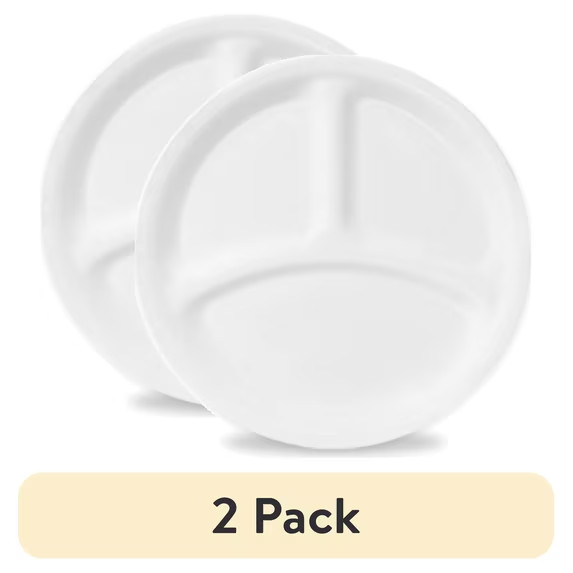2 pack Divided Lunch Plate, 8.5\ 2 pack Divided Lunch Plate, 8.5\