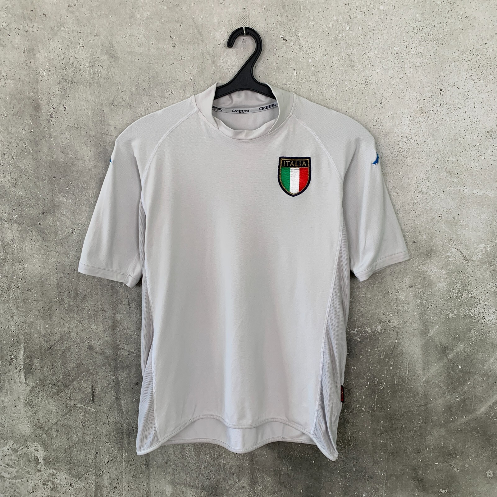 ITALY 2000 2001 EURO AWAY FOOTBALL SHIRT KAPPA NATIONAL TEAM JERSEY SIZE M