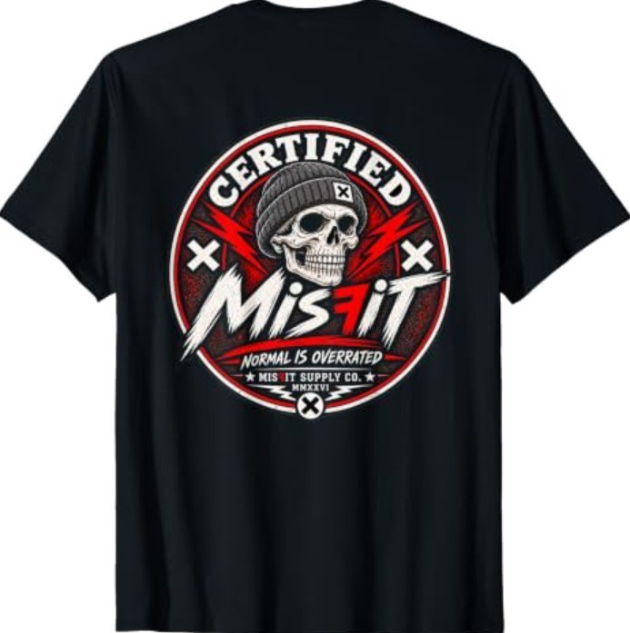 Certified Misfit Normal is Overrated Retro Outsider T-Shirt1 Certified Misfit Normal is Overrated Retro Outsider T-Shirt1