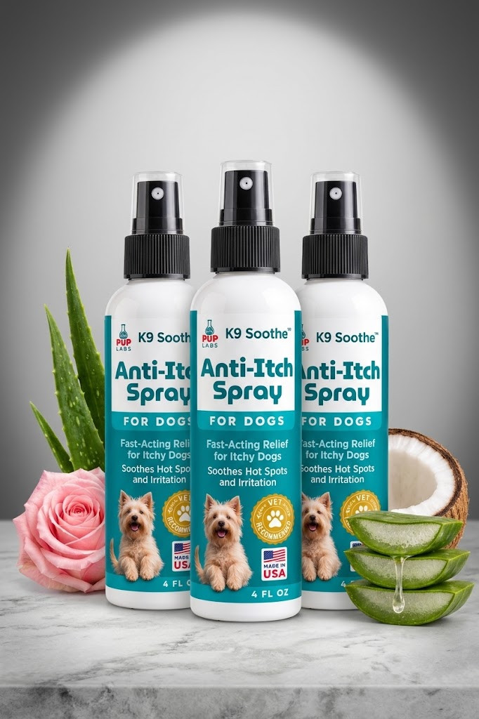3 x Pup Labs K9 Soothe Anti Itch Spray 3-Pack, Hot Spot & Allergy Relief, 4FL oz 3 x Pup Labs K9 Soothe Anti Itch Spray 3-Pack, Hot Spot & Allergy Relief, 4FL oz