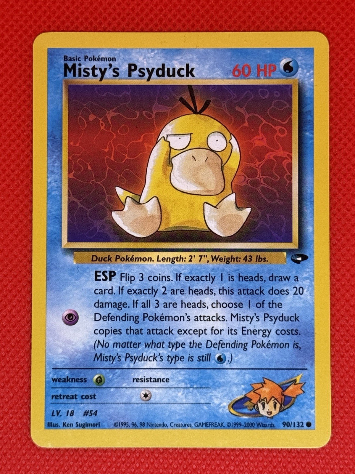 Misty\'s Psyduck 90/132 Gym Challenge Regular Misty\'s Psyduck 90/132 Gym Challenge Regular