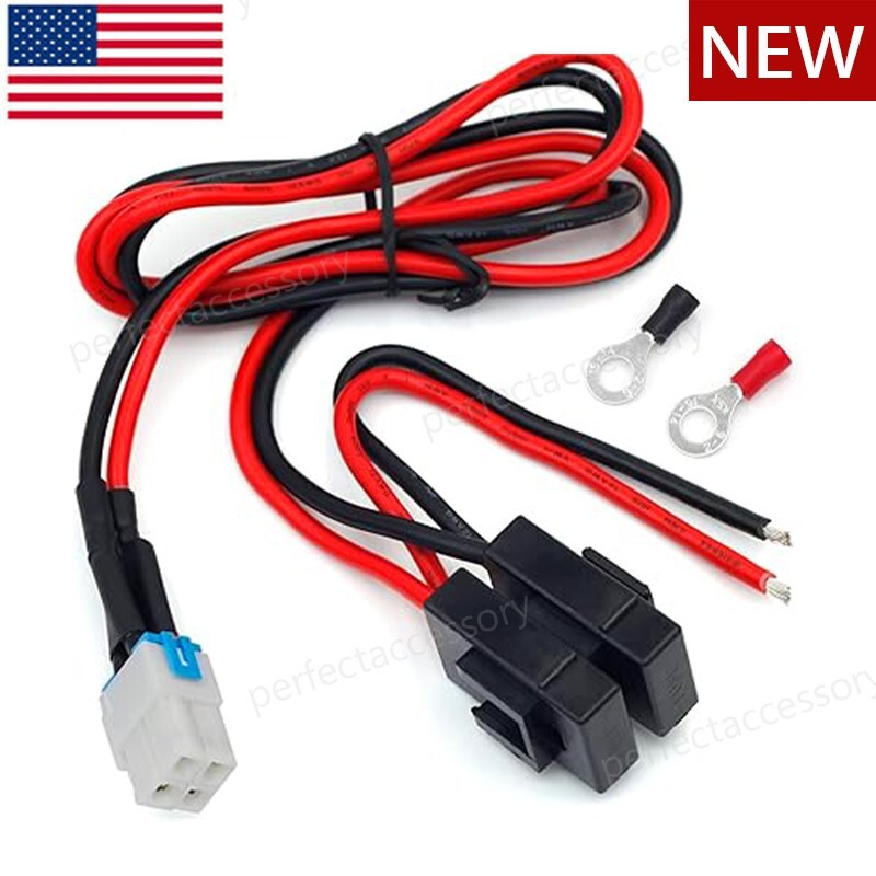 4-Pin 30A 12AWG DC Power Cable For Kenwood TK-90 TK-790H TK-890H TK-690H TS-480