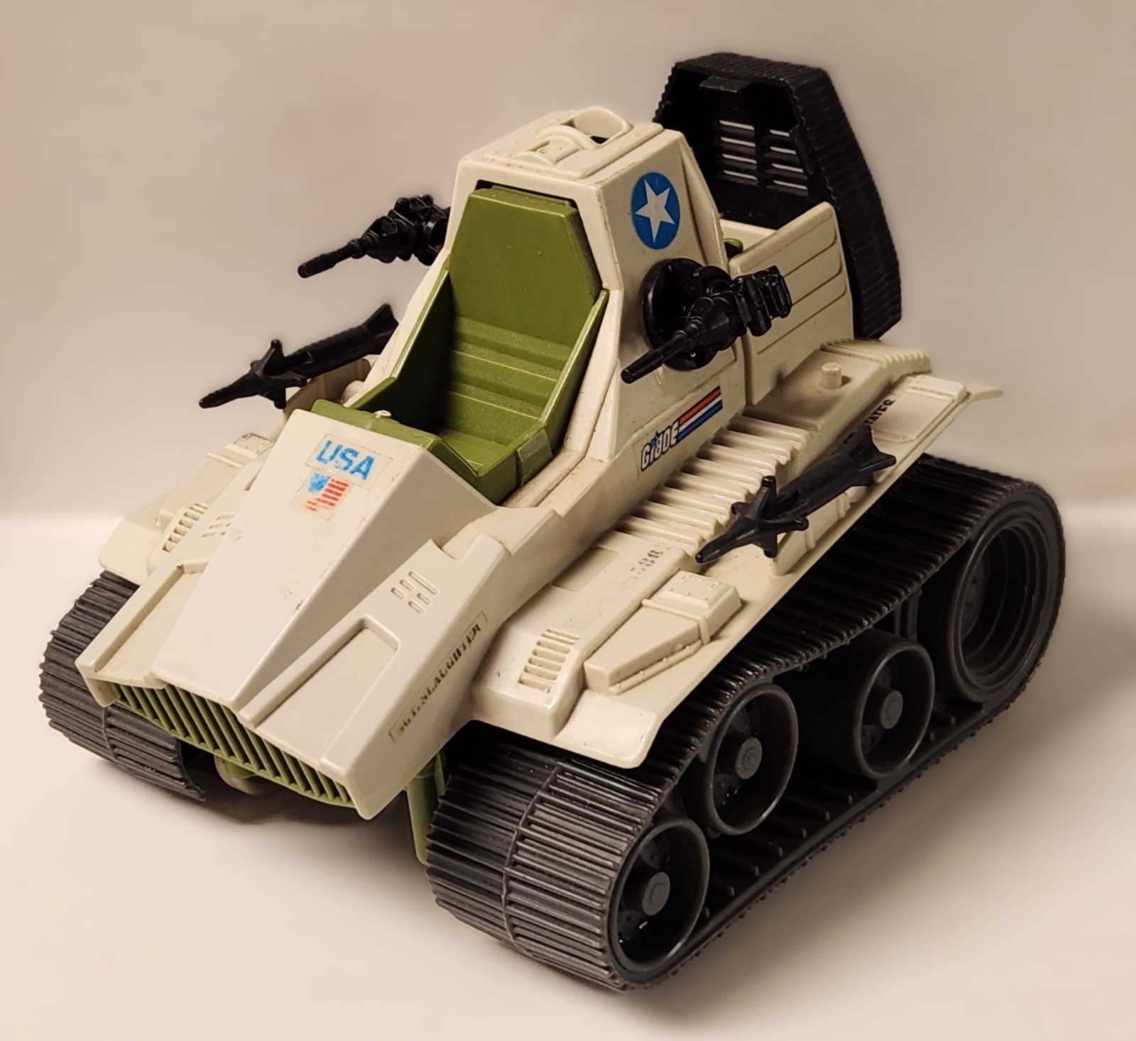 Vintage 1986 G.I. Joe ARAH Sgt. Slaughter\'s Triple T Tank Hasbro