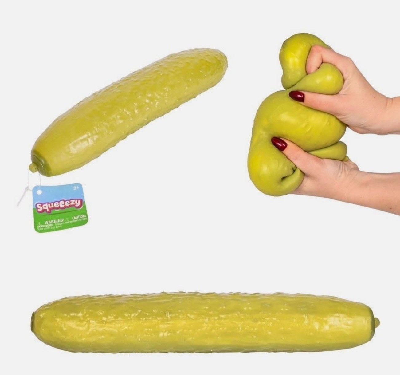 NEW Toymendous Squeezy Pickle - Tiktok Viral Sensory Stress Relief Squeeze Toy NEW Toymendous Squeezy Pickle - Tiktok Viral Sensory Stress Relief Squeeze Toy