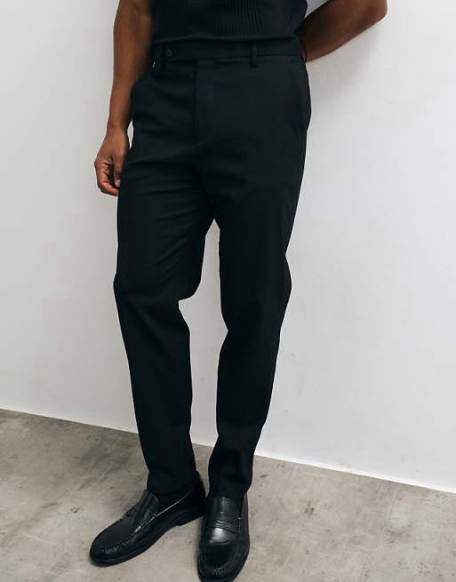 ASOS Design Men\'s Tapered Suit Pants in Black Size 38x32 NWT ASOS Design Men\'s Tapered Suit Pants in Black Size 38x32 NWT