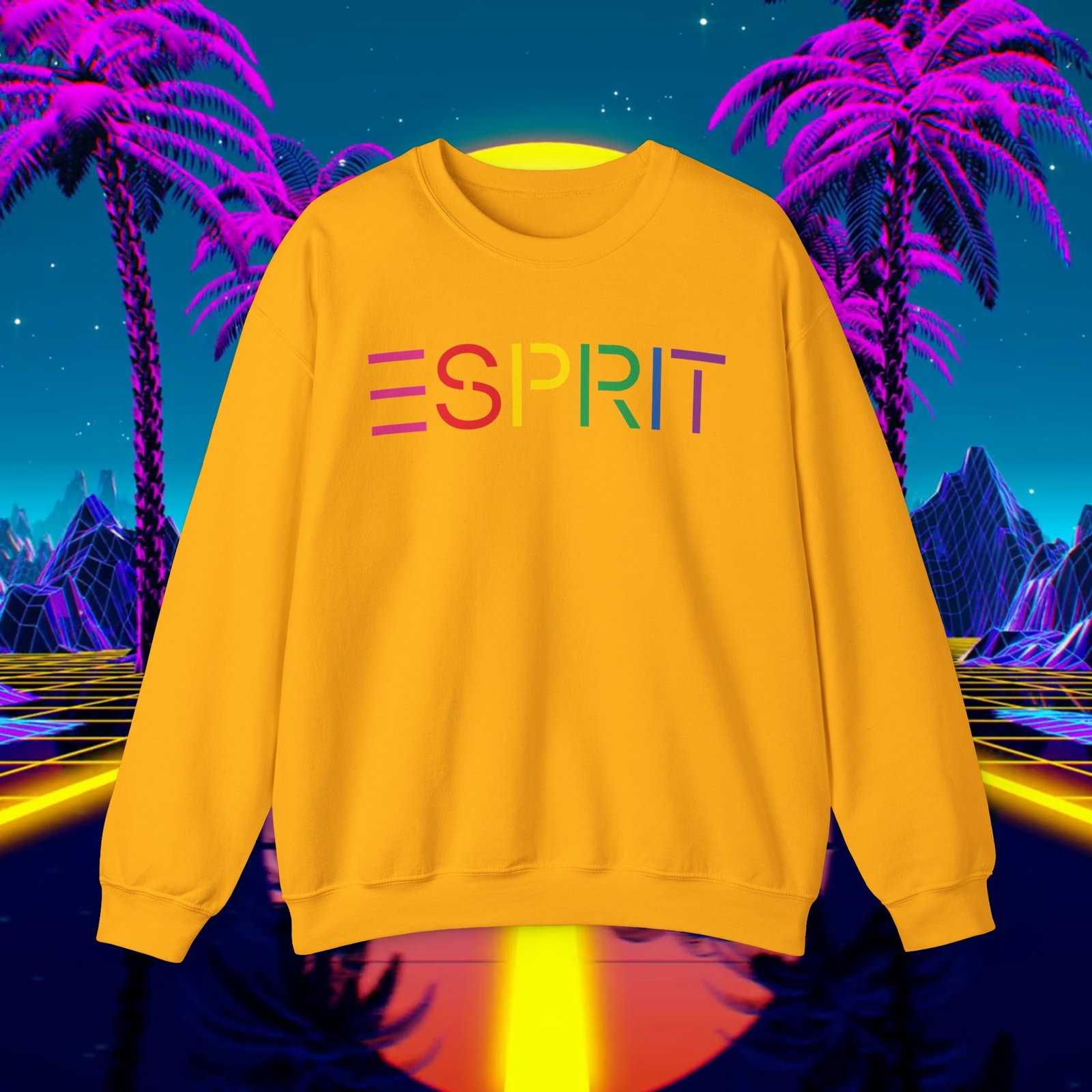 Custom ESPRIT vintage 1980s sweatshirt PASTEL Unisex men women, sweater 