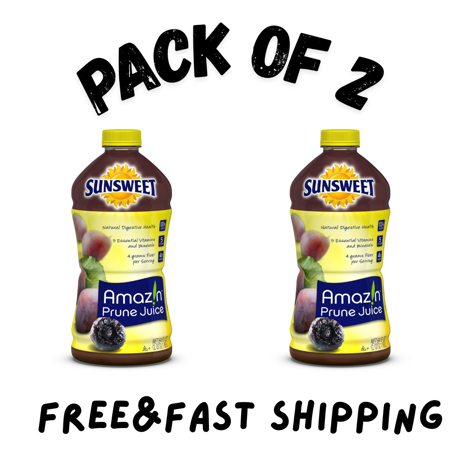 PR Sunsweet AmazIn 100% Juice, Prune, 64 fl oz, (2 pack) PR Sunsweet AmazIn 100% Juice, Prune, 64 fl oz, (2 pack)