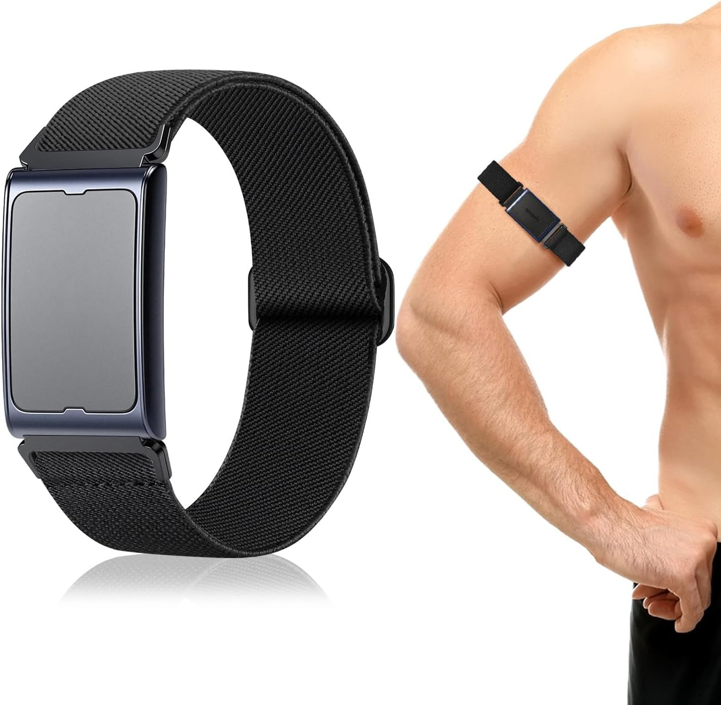 22Mm Sport Stretchy Ankle/Arm Band Compatible with Amazfit Helio, Quick Release